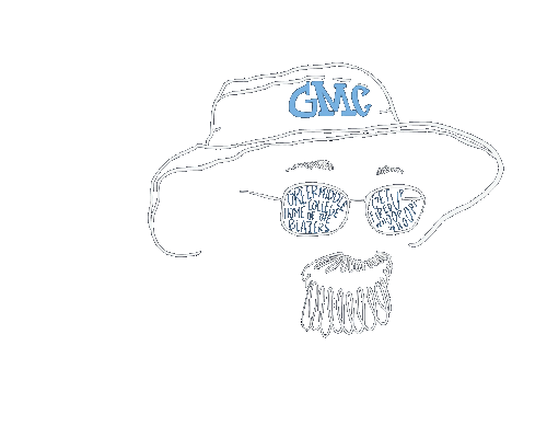 Coach Smith Bucket Hat character with GMC logo